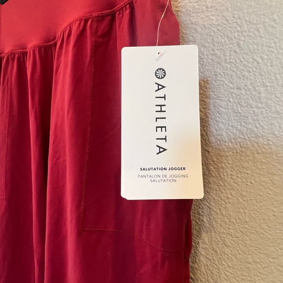 Athleta Women's Red Joggers - Picture 3 of 4